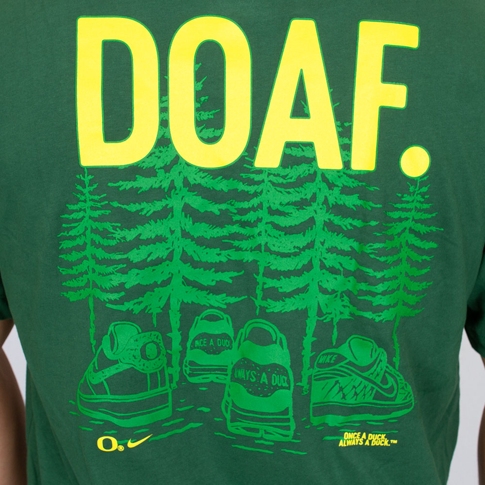 Classic Oregon O, Nike, Green, Crew Neck, Performance/Dri-FIT, Men, Unisex, Division Street, DOAF, Trees & Sneakers, T-Shirt, 1011232